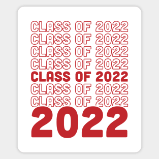 Class of 2022 Graduate Senior Grad Thank You Bag Retro Magnet